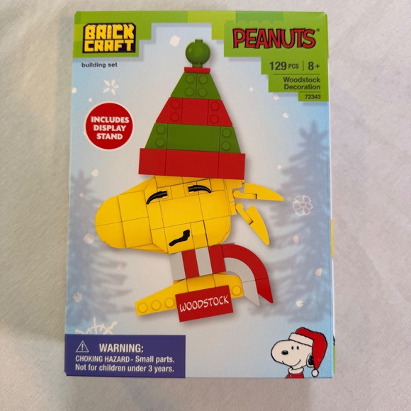 Brick Craft Other - Brick Craft Woodstock Building Set Yellow Holiday Peanuts Elf Building Blocks